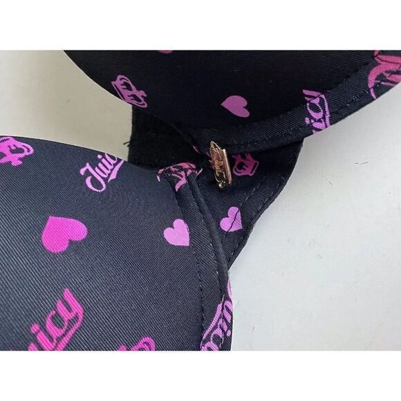 Juicy Couture Sexy Push Up Bra Size 36C Ombre Crown JC6650A Valentine’s NEW - Picture 5 of 7